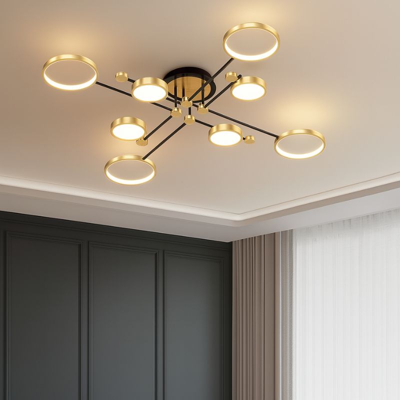 Lustre Pendente Moderno Geométrico Slim Led