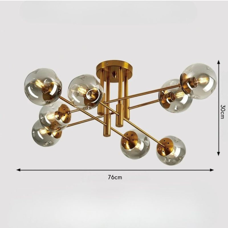 Lustre Pendente Moderno Jabuticaba Chandelier LEDZ – 6 Lâmpadas / 8 Lâmpadas