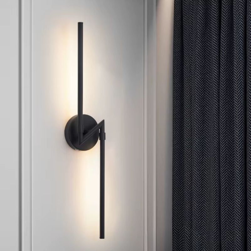 Luminária Arandela de Parede Sem Fio Com Controle Remoto – Endurance LEDZ – Preto – 70cm