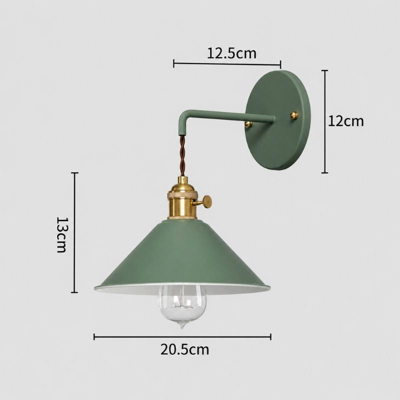 Luminária Arandela de Parede Industrial Vintage Copenhague LEDZ