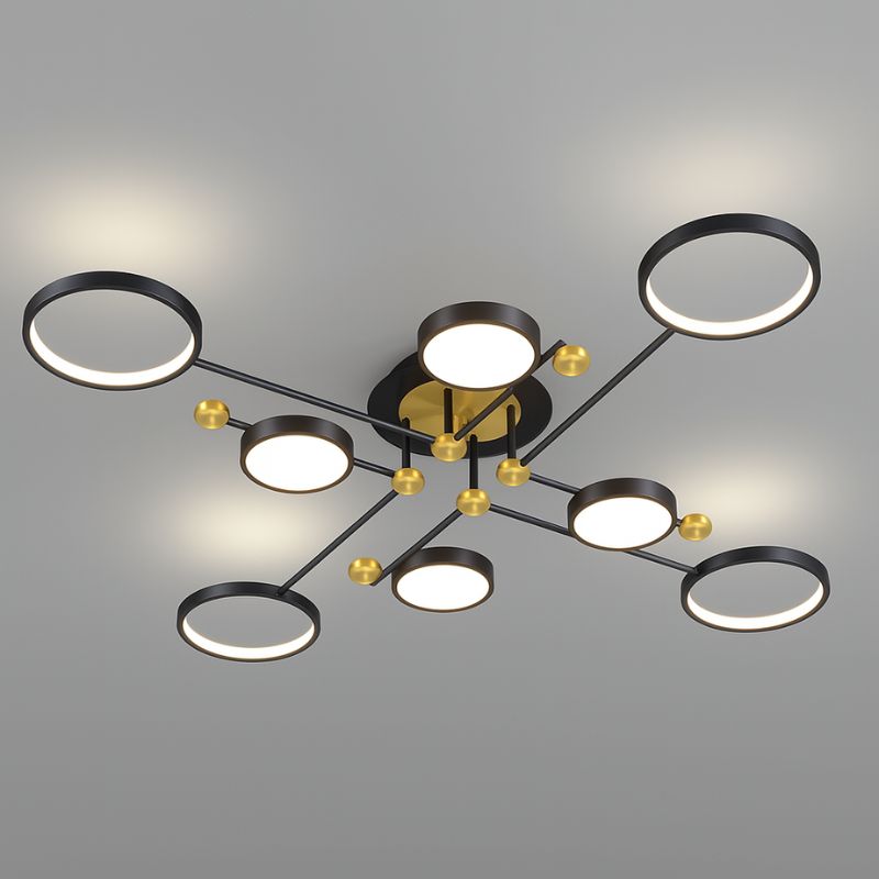 Lustre Pendente Moderno Geométrico Slim Led