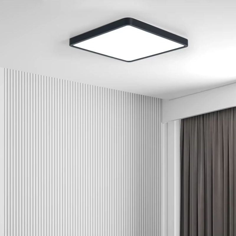 Luminária de Teto Plafon Ultra Slim LED - Quadrado com Conexão ALEXA e App de Celular
