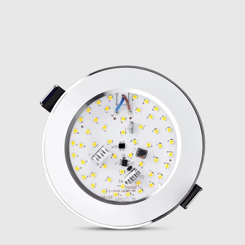 KIT 10 Un. - Spot Led de Embutir Redondo Branco Acabamento Cromado 5W, 9W, 12W, 15W - LEDZ 10VX