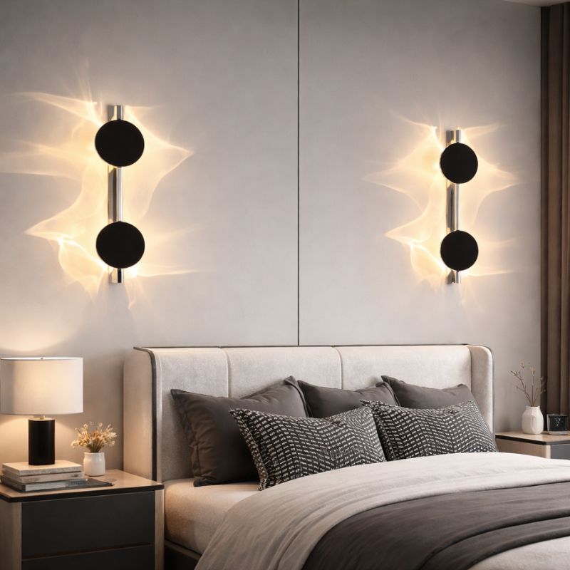Luminária Arandela de Parede Moderna com Foco Direcionável Vicenza LEDZ – Prata Cromado – 1 Foco / 2 Focos