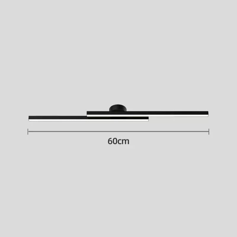 Luminária de Teto Plafon Linha Dupla Slim Led - 60cm / 80cm