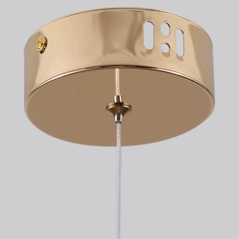 Lustre Pendente de Luxo Prisma LEDZ – Dourado – 13cm/16cm