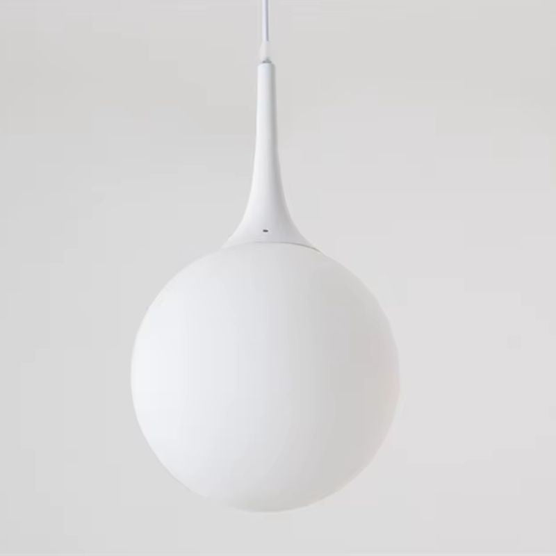 Lustre Pendente Moderno Minimalista Pingente em Globo Zarya LEDZ – Preto/Branco – 15cm/20cm/25cm
