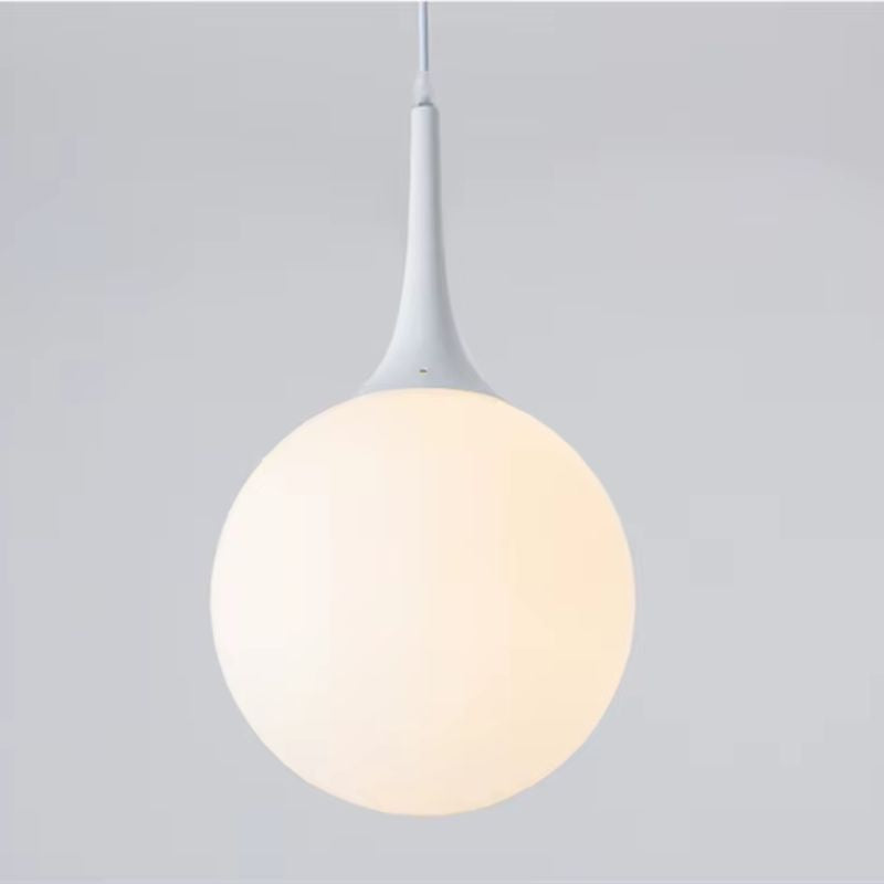 Lustre Pendente Moderno Minimalista Pingente em Globo Zarya LEDZ – Preto/Branco – 15cm/20cm/25cm