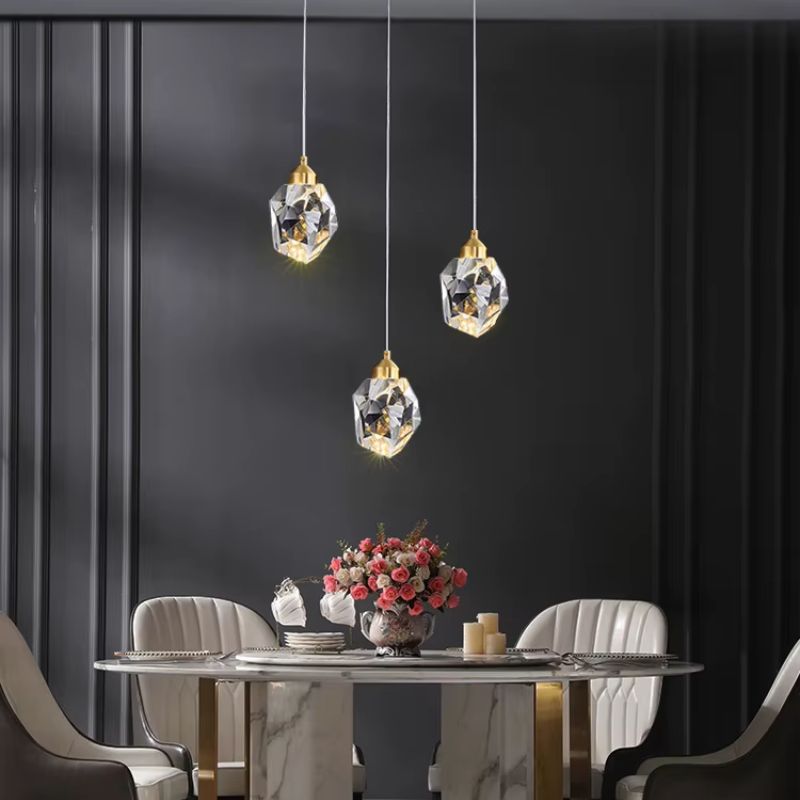 Lustre Pendente de Luxo Led - Diamante