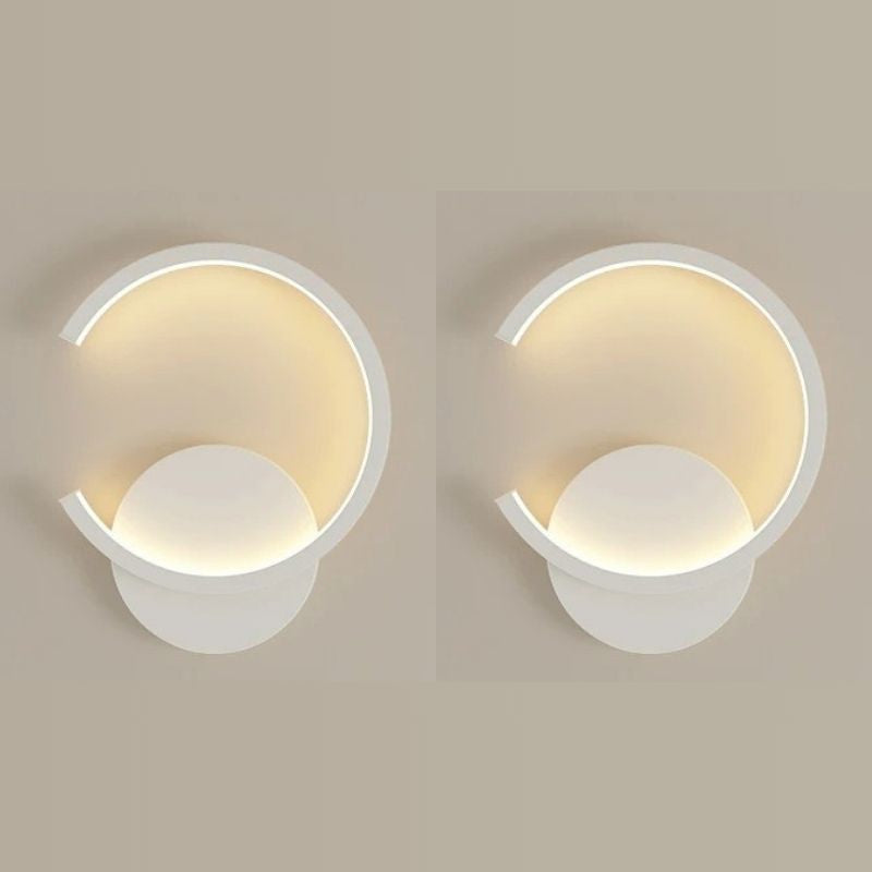 Luminária Arandela de Parede Minimalista Essenza LED – Preto / Branco / Dourado