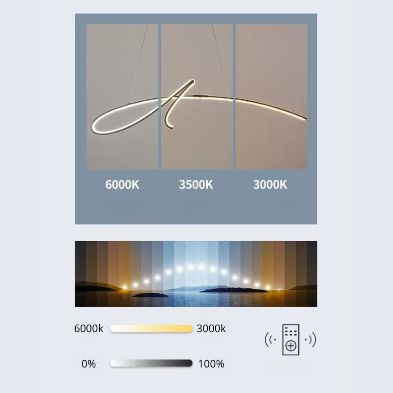 Lustre Pendente Moderno Minimalista Inteligente Signature LEDZ – Compatível com ALEXA / Google Smart Home