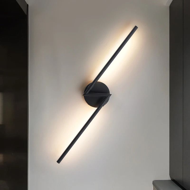 Luminária Arandela de Parede Sem Fio Com Controle Remoto – Endurance LEDZ – Preto – 70cm