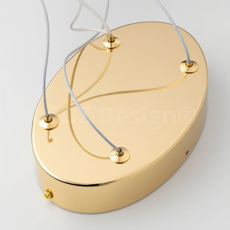 Lustre Pendente Moderno Infinity Led - Controle Remoto e APP - 100cm