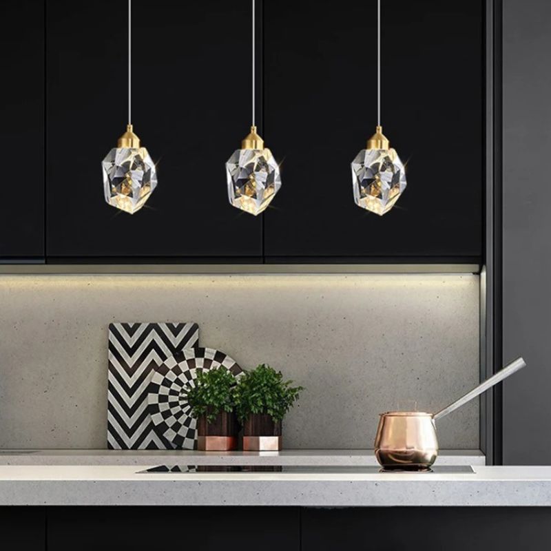 Lustre Pendente de Luxo Led - Diamante
