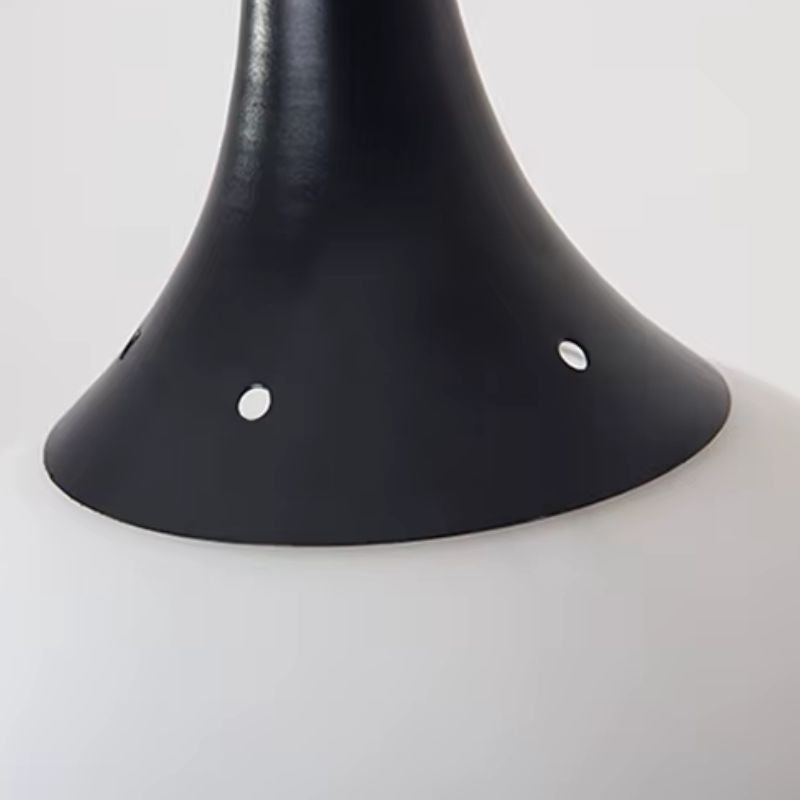 Lustre Pendente Moderno Minimalista Pingente em Globo Zarya LEDZ – Preto/Branco – 15cm/20cm/25cm