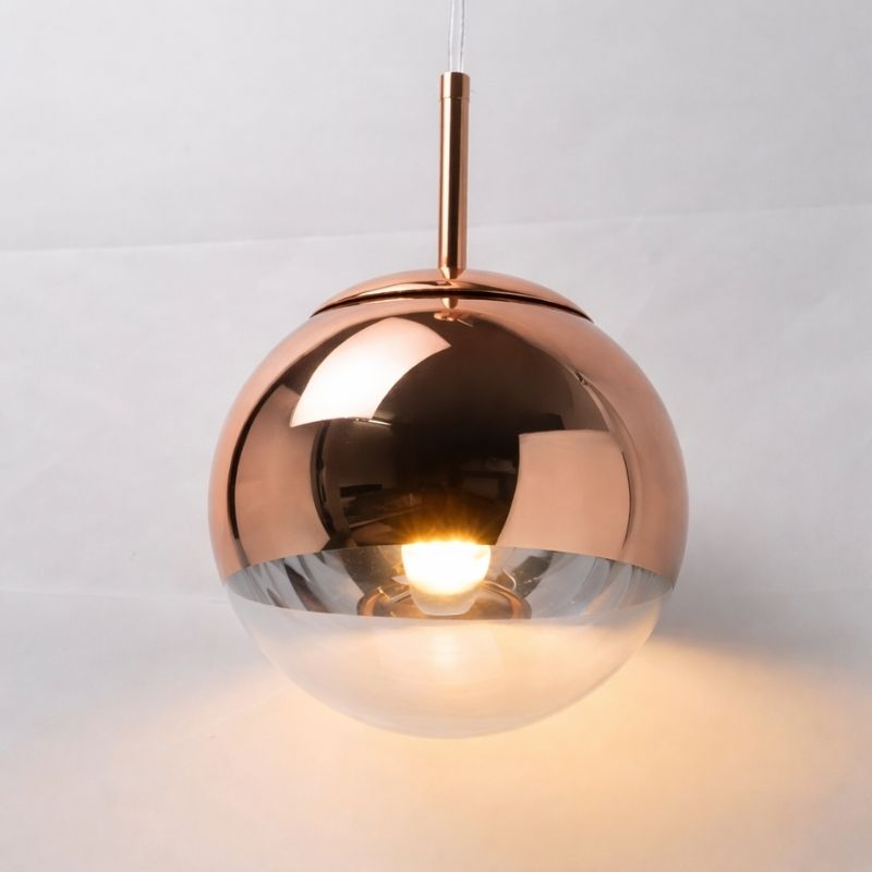 Lustre Pendente de Luxo Minimalista Orion LEDZ – Dourado/Prata/Rose Gold – 15cm/20cm