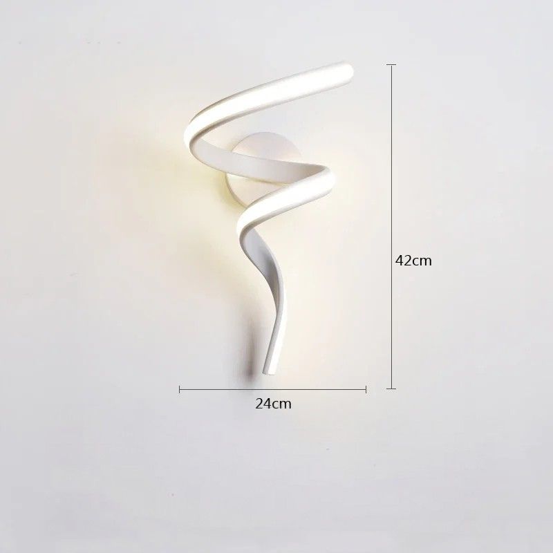 Luminária Arandela de Parede Moderna Spira Led - 35cm/42cm
