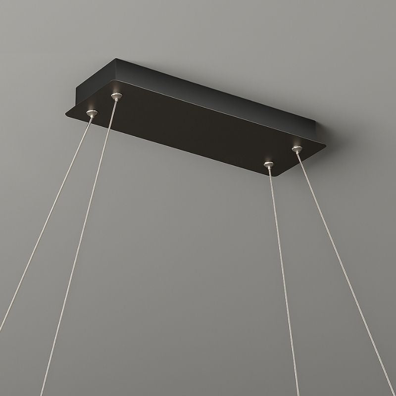 Lustre Pendente Moderno Minimalista Elipse Ledz - 70cm/90cm