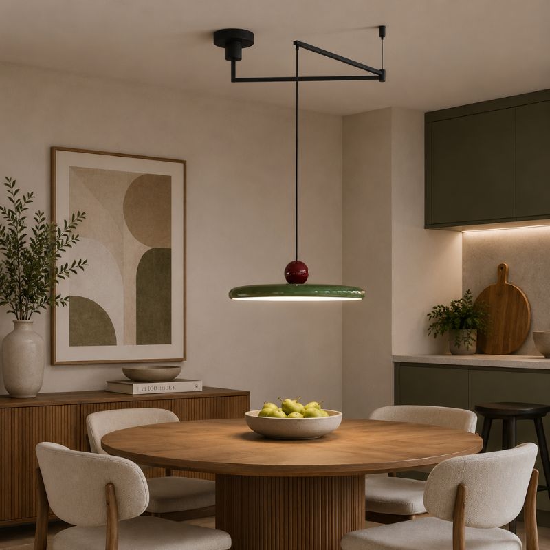 Luminária Pendente com Braço Articulado Estilo UFO Vancouver LEDZ – 40cm