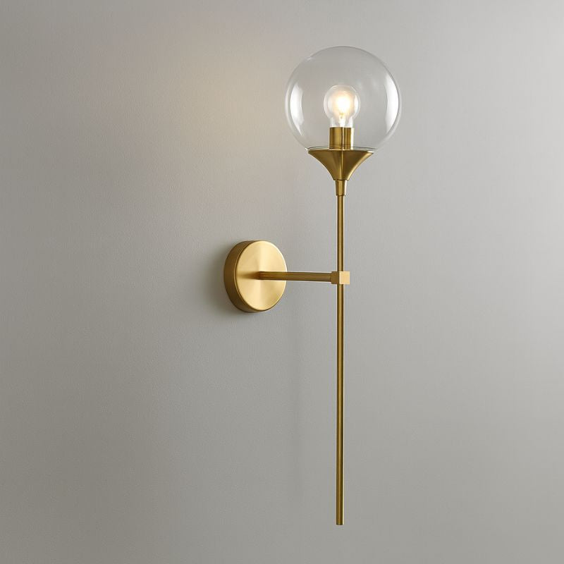 Luminária Arandela de Parede Estilo Clássico Royale LEDZ - Prata / Dourado - 60cm