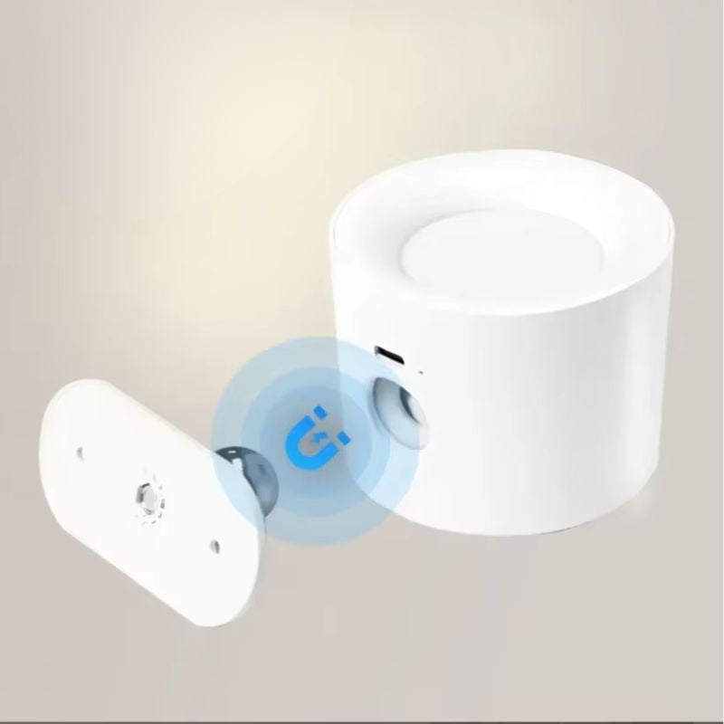 Luminária Arandela de Parede Sem Fio Com Controle Remoto Recarregável Para Decoração/Quadros/Espelhos Lexys LEDZ – Preto/Branco