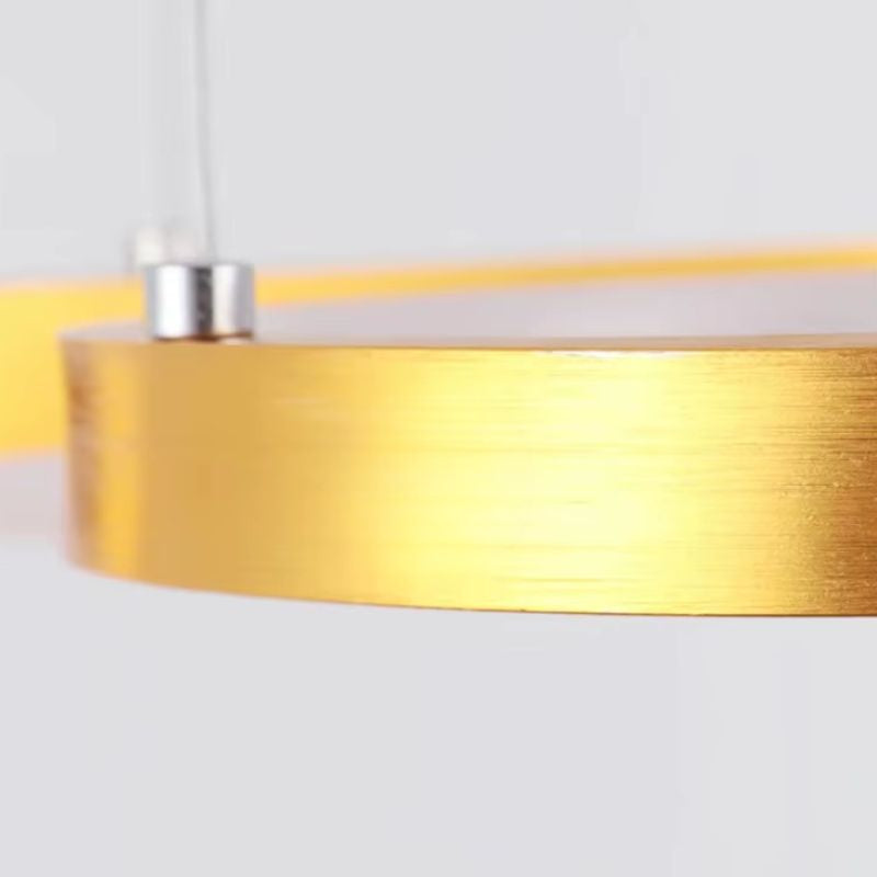 Lustre Pendente Minimalista Orgânico Nature LEDZ - Preto / Branco / Dourado – 75cm / 92cm