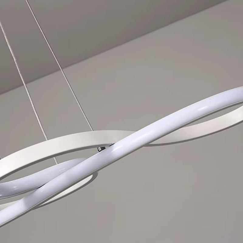 Lustre Pendente Minimalista Orgânico Nature LEDZ - Preto / Branco / Dourado – 75cm / 92cm