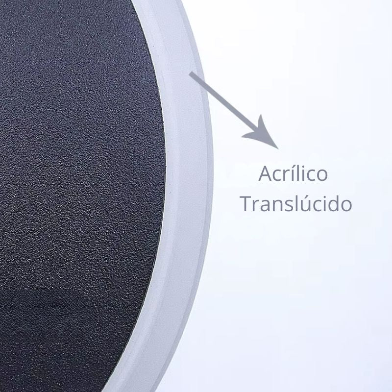 Luminária Arandela de Parede Moderna Minimalista Rotacionável Orbit LEDZ – Preta/Branca – 14cm