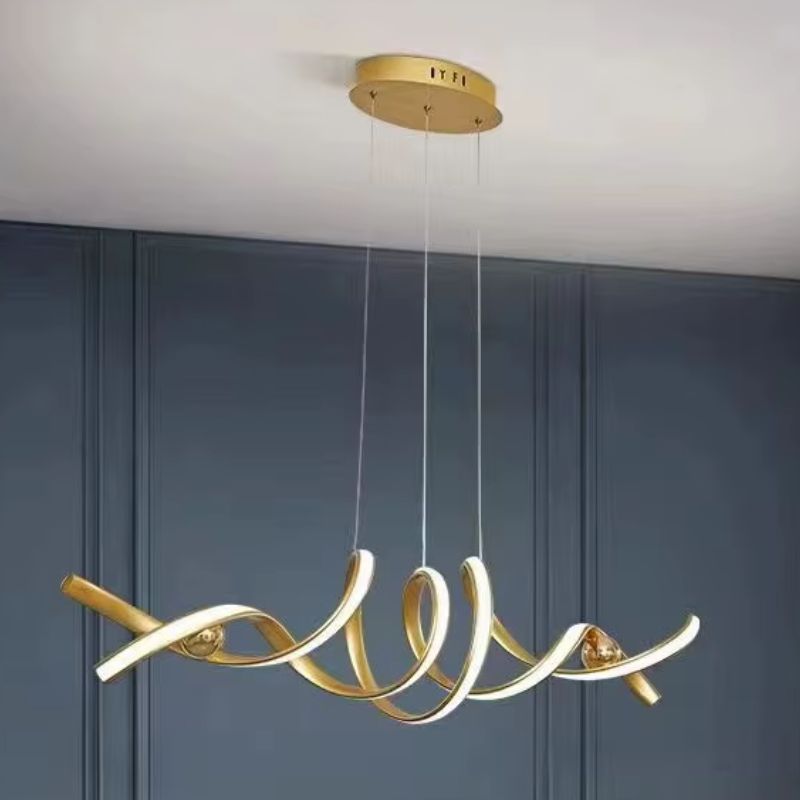 Lustre Pendente Moderno Minimalista Miraggio LEDZ - Com Controle Remoto - 100cm