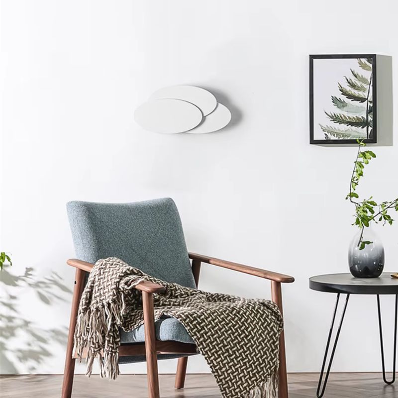 Luminária Arandela de Parede em Níveis Efeito 3D Monare LEDZ – Retangular/Circular - Preto/Branco
