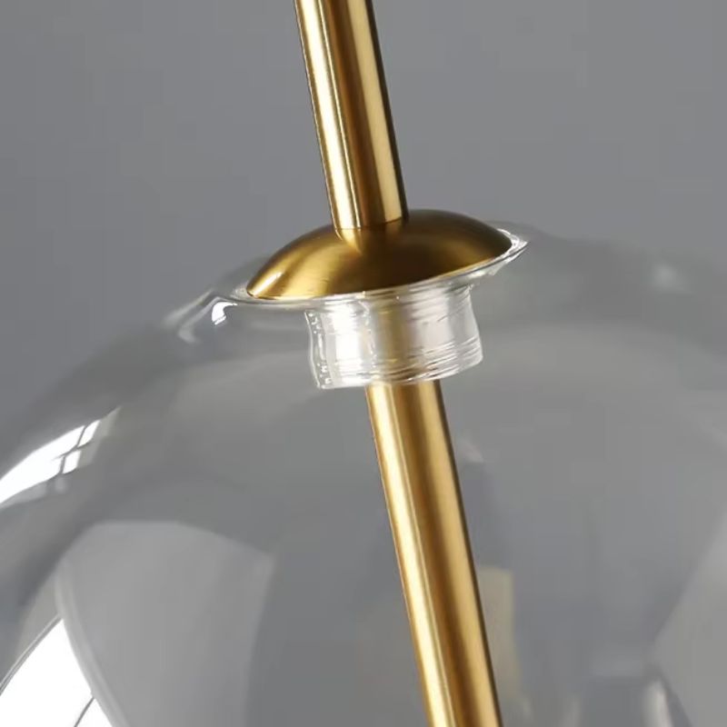 Lustre Pendente Design Italiano Vetro Chiaro LED