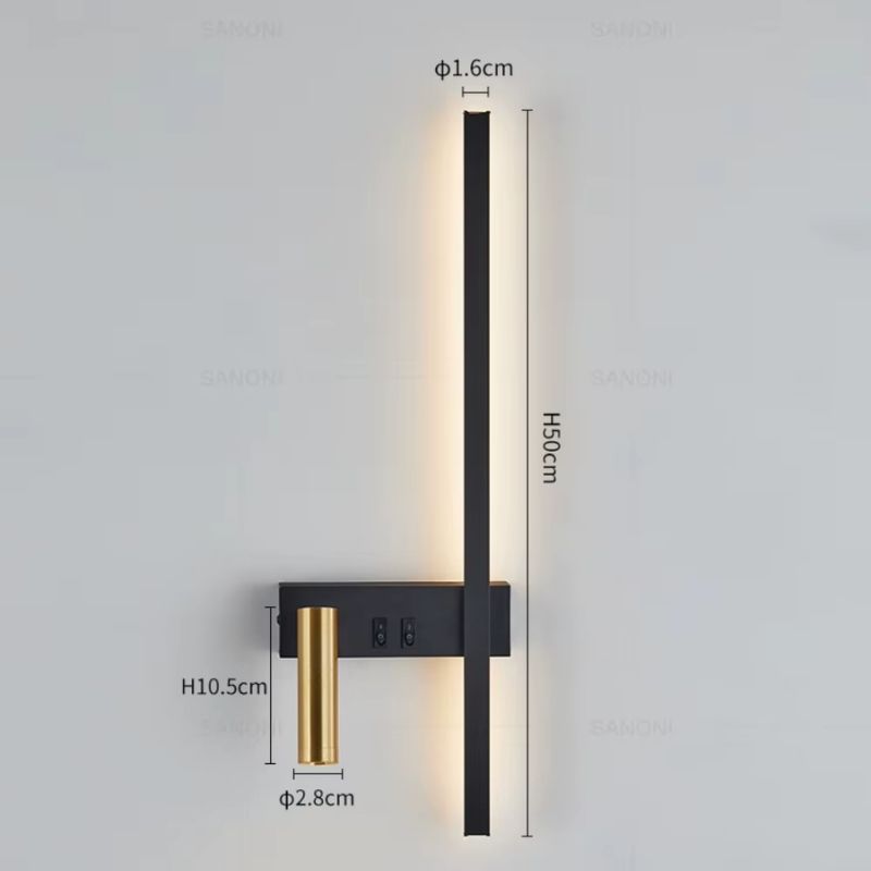 Luminária Arandela de Parede com Spot Ajustável Dynamic Led