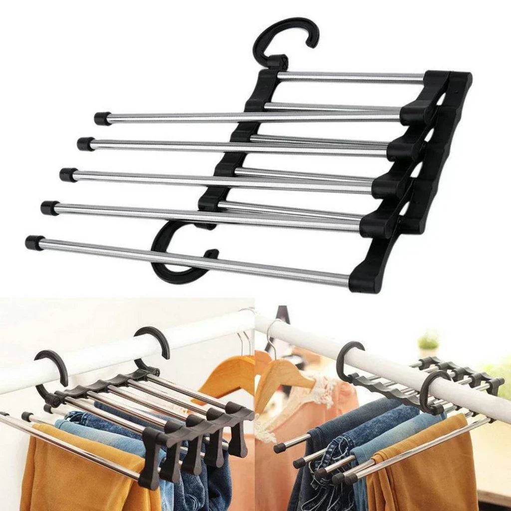 Kit 2 Cabides Multiuso 5 em 1