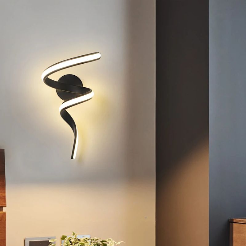 Luminária Arandela de Parede Moderna Spira Led - 35cm/42cm