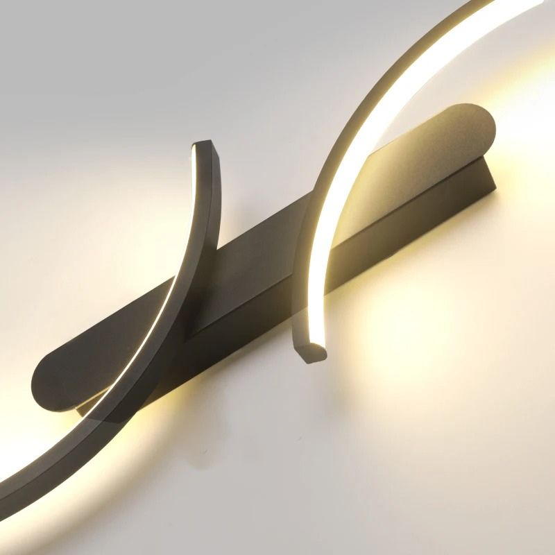 Luminária Arandela de Parede Minimalista Arco Duplo Slim LEDZ – 60cm / 80cm / 100cm