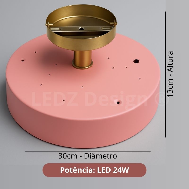 Luminária de Teto Plafon Macaron Led