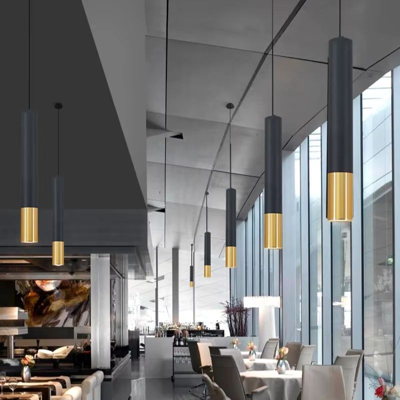 Lustre Pendente de Luxo Tubular Led