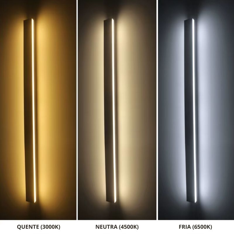 Luminária Arandela de Parede Perfil de Led Retangular Minimalista