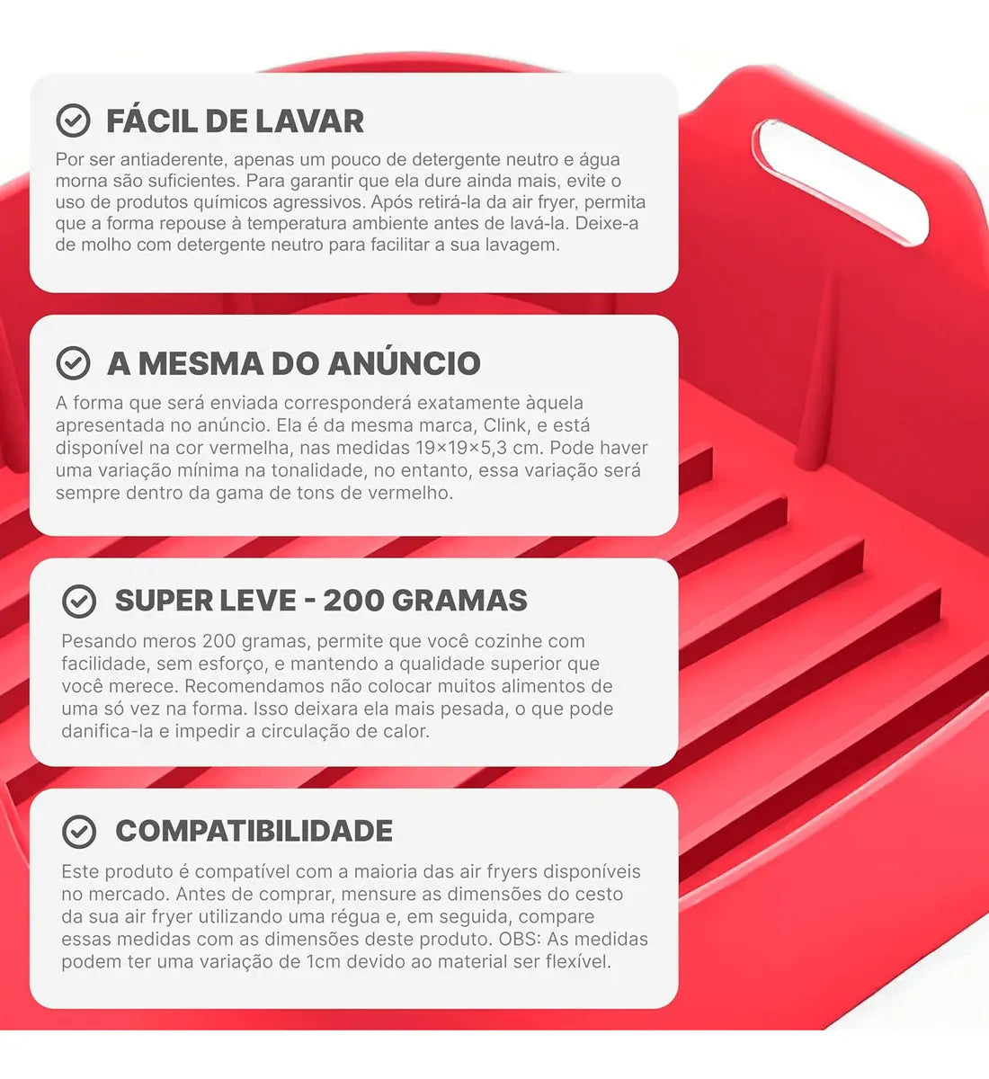 Duo de Formas de Silicone Premium para Air Fryer