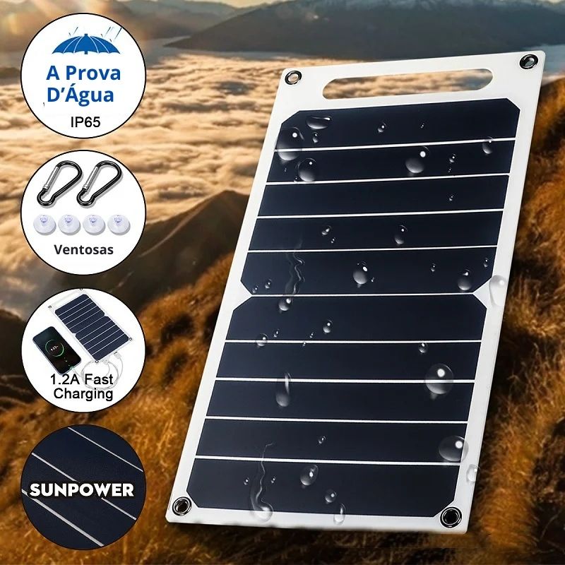 Painel Solar Portátil USB - ECO POWER 2.0