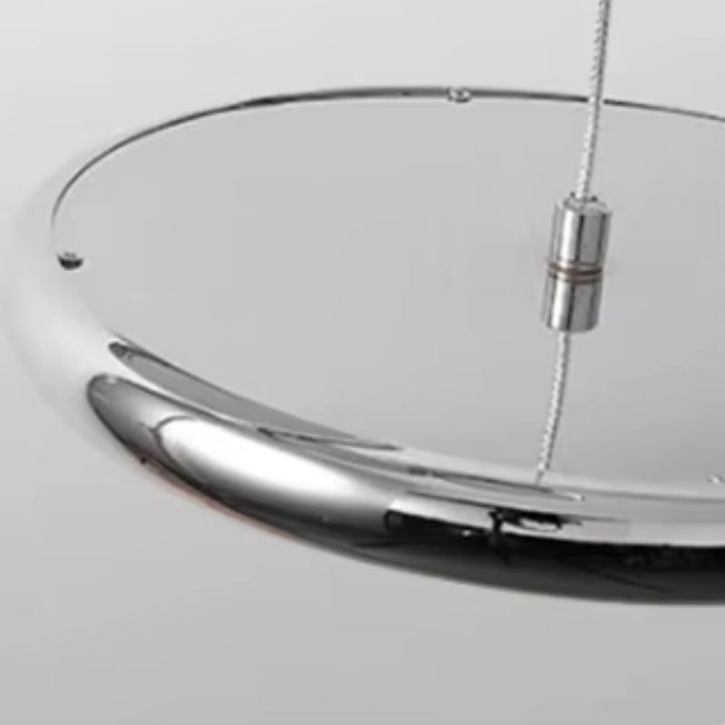 Lustre Pendente Design Italiano Vetro Milano LEDZ – Preto/Prata Cromado – 1 Unidade/3 Unidades