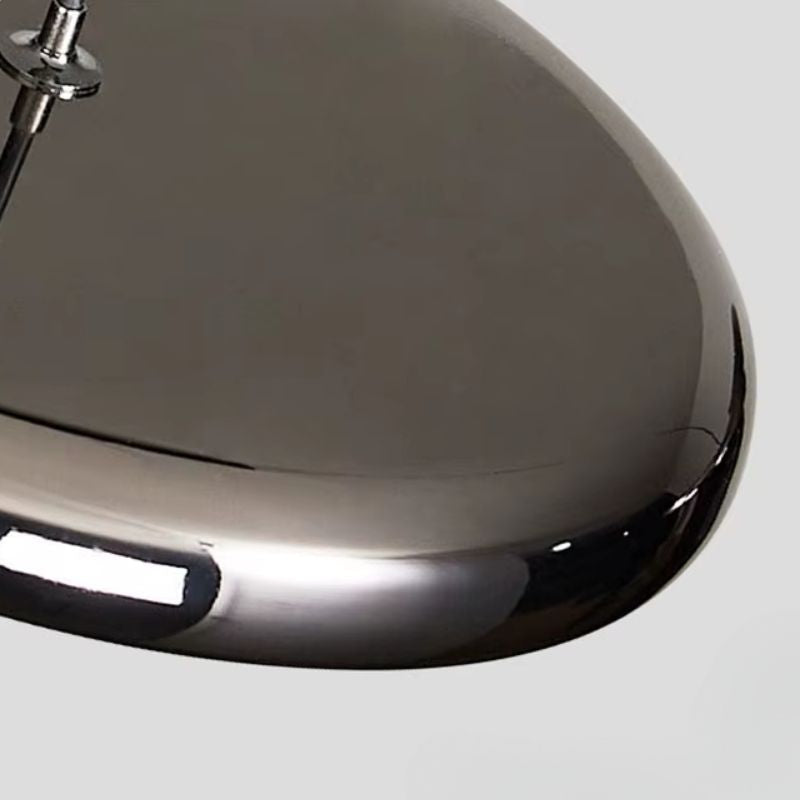 Lustre Pendente Design Italiano Vetro Milano LEDZ – Preto/Prata Cromado – 1 Unidade/3 Unidades