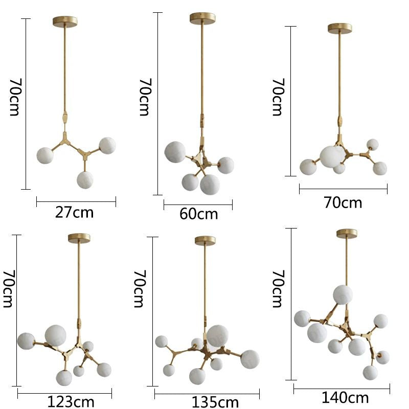 Lustre Pendente Moderno Jabuticaba Geométrico Modulare LEDZ