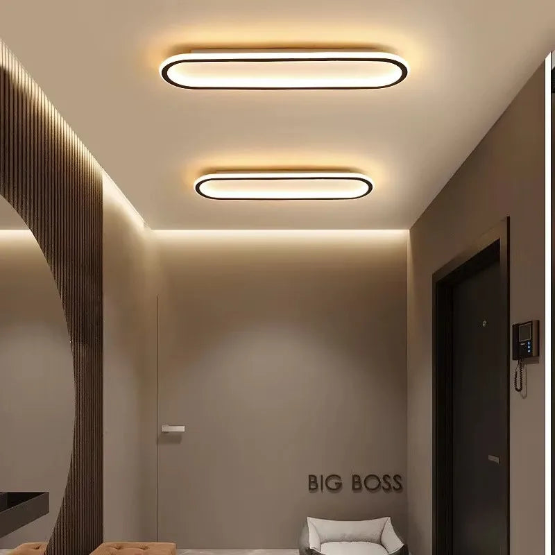 Luminária de Teto Plafon Oval Slim Led - 40cm