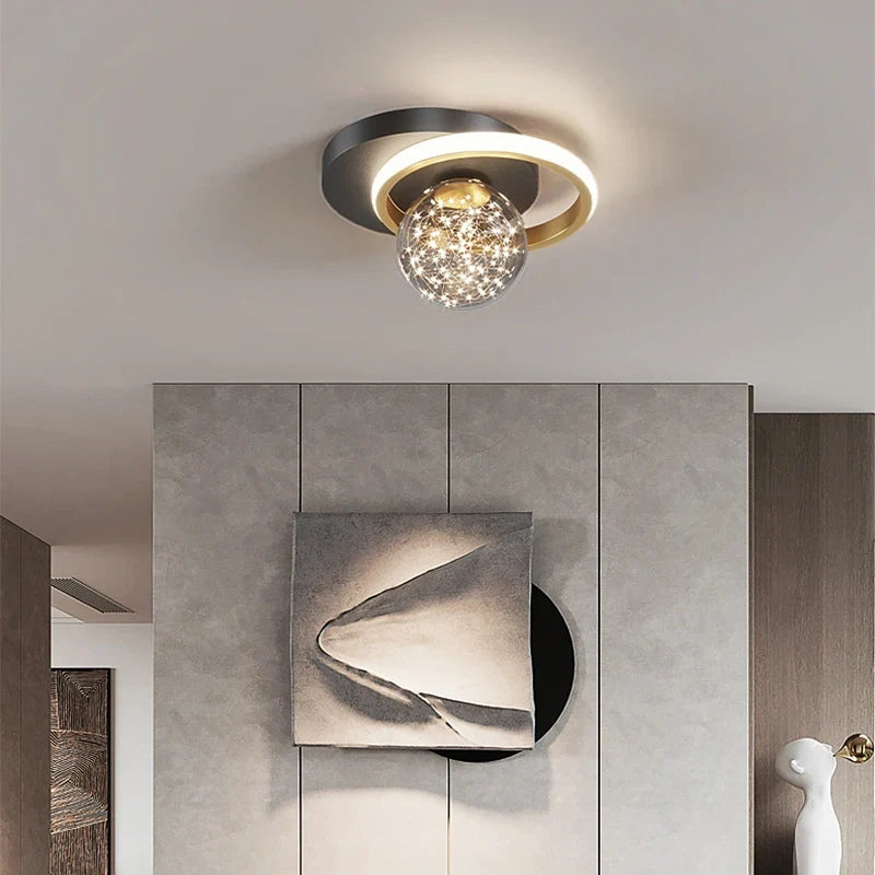 Luminária de Teto Plafon Moderno Globo Circular Ledz