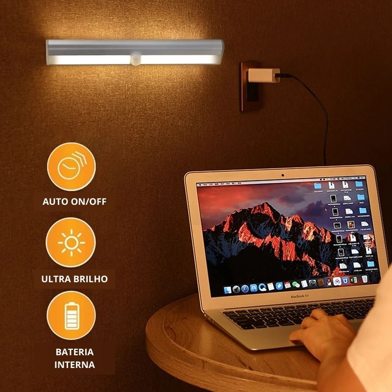 Luminária de Led Inteligente com Sensor de Movimento - Smart Led