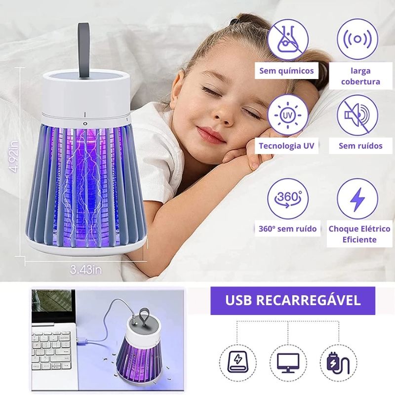 Lâmpada Led Mata Mosquito Ultravioleta - Insectkill
