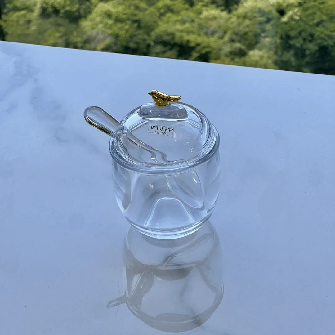 Kit Açucareiro + Meleira Golden Bird 2 Peças