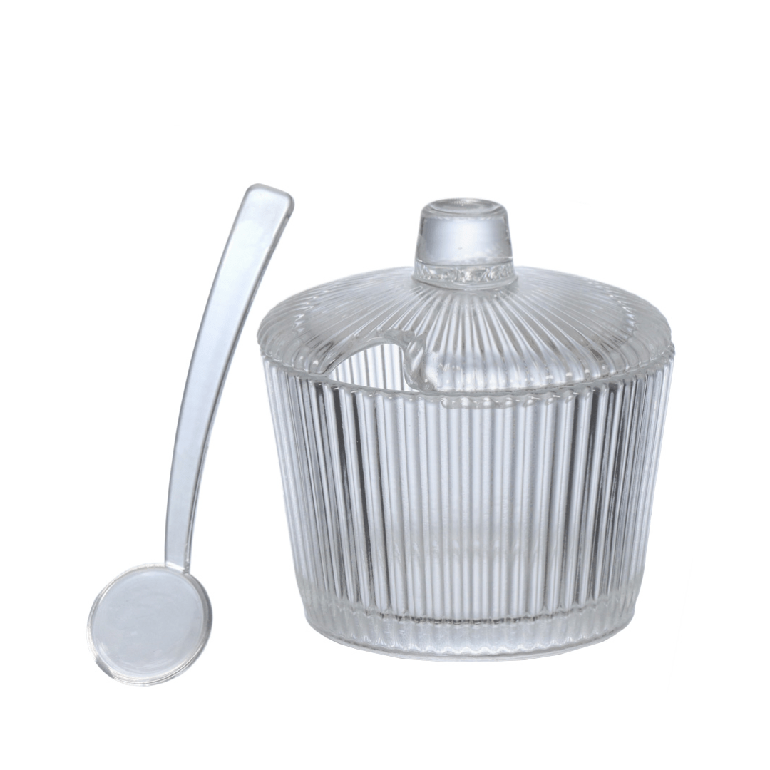 Açucareiro de Vidro com Colher Graffiato 200ml