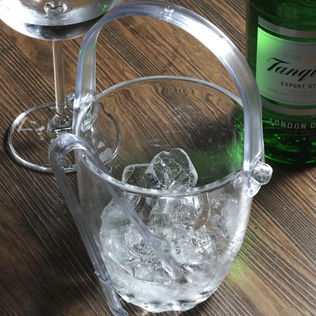 Balde para Gelo Ondular de Vidro com Pegador 840ml